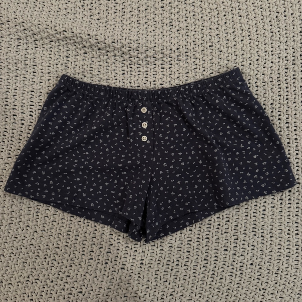 brandy melville floral sleep shorts